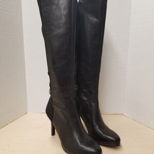 Women's brandnew TAHARI leather high heel knee boots size 9M